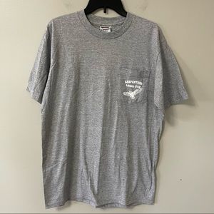 Vintage Jensen Activewear Heavyweight Tee With Pocket CARPENTERS LOCAL 250 Men L